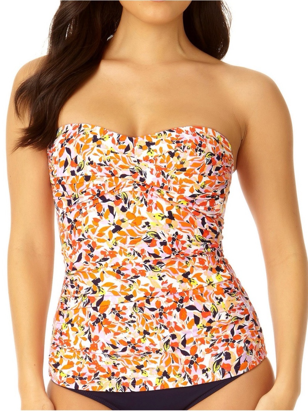 Anne Cole Women's Twist Front Bandeaukini Swim Top